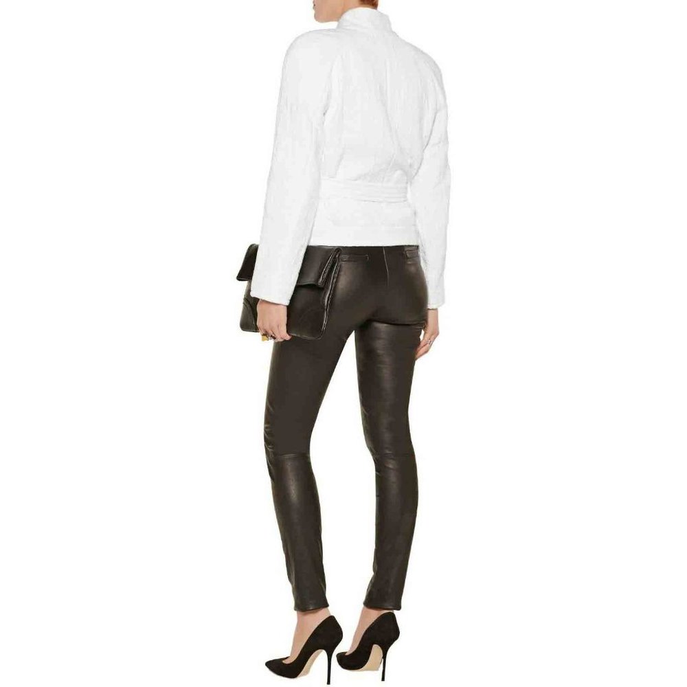 IRO Hawaispe White Cotton Jacquard Jacket Belted - Picture 2 of 8